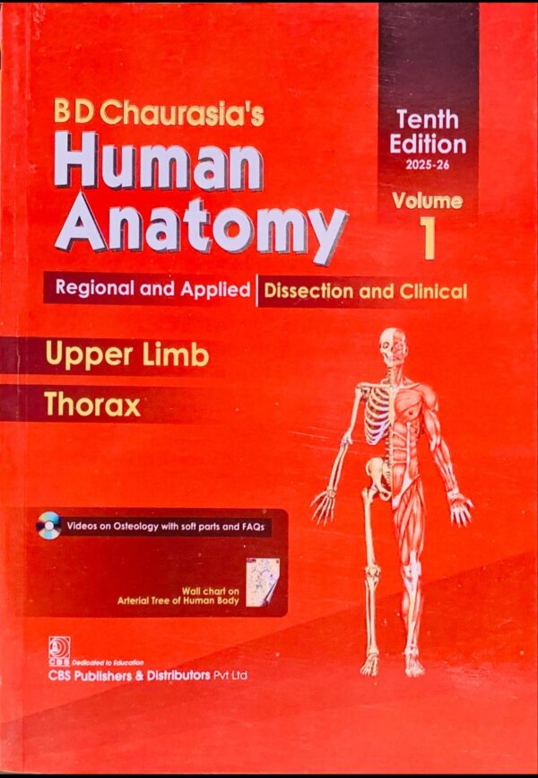 BD CHAURASIAS HUMAN ANATOMY 9ED VOL-1 UPPER LIMB THORAX