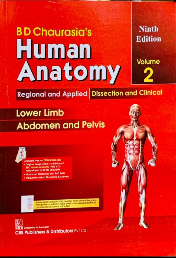 BD CHAURASIAS HUMAN ANATOMY 9ED VOL-2 LOWER LIMB AND PELVIS