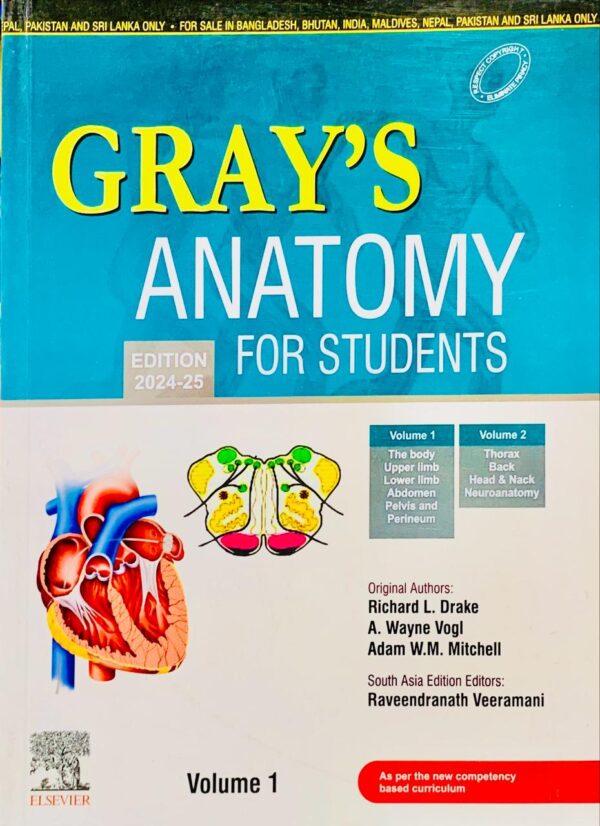 GRAY’S ANATOMY FOR STUDENTS VOL 1&2  5th EDITION