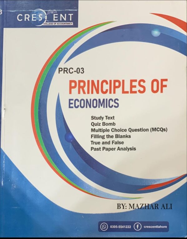 PRC-3 PRINCIPLES OF ECONOMICS  BY RISE ACADEMY & MAZHAR ALI