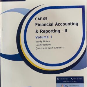 CAF-5 FINANCIAL ACCOUNTING & REPORTING 2 VOL 1  BY SIR ADNAN RAUF  CRECENT COLLEGE PUBLICATION