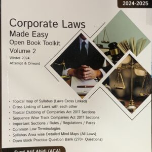 CFAP-2 CORPORATE LAWS MADE EASY STUDY NOTES VOL 2 BY SIR ATIF ABIDI 2025 EDITION  PRICE 2200 SET