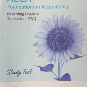 ACCA FOUNDATION IN ACCOUNTANCY  MANAGEMENT INFORMATION (FA1) STUDY TEXT  KAPLAN PUBLISHING COMPANY