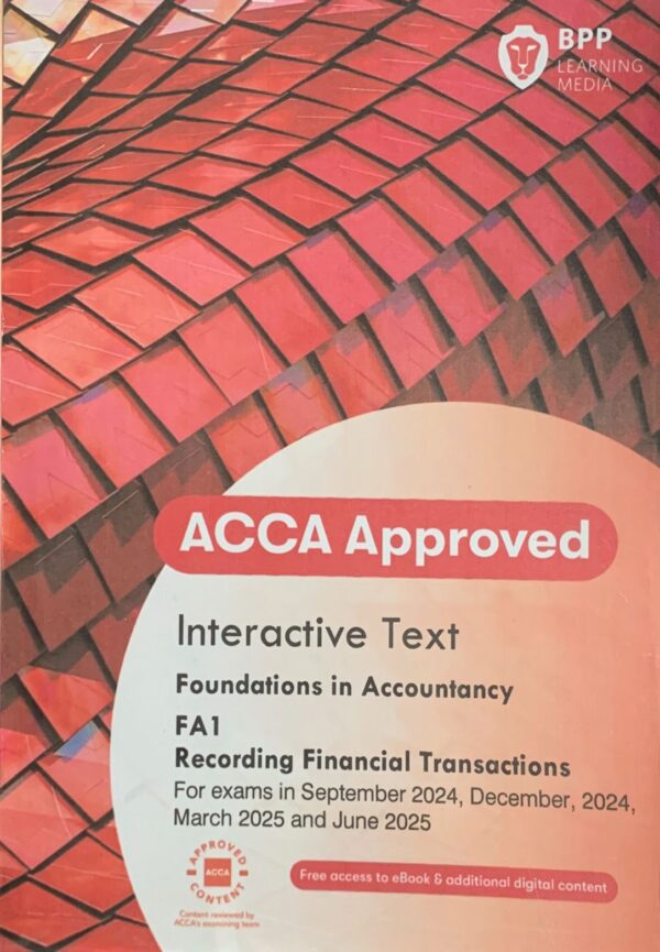 ACCA FOUNDATION IN ACCOUNTANCY  MANAGEMENT INFORMATION (FA1) STUDY TEXT  BPP PUBLISHING COMPANY