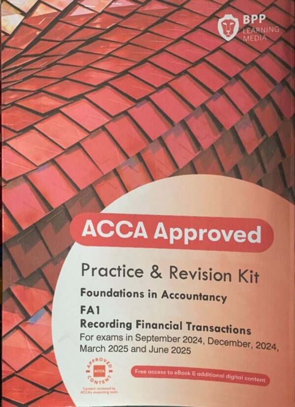 ACCA FOUNDATION IN ACCOUNTANCY  MANAGEMENT INFORMATION (FA1) EXAM KIT  BPP PUBLISHING COMPANY