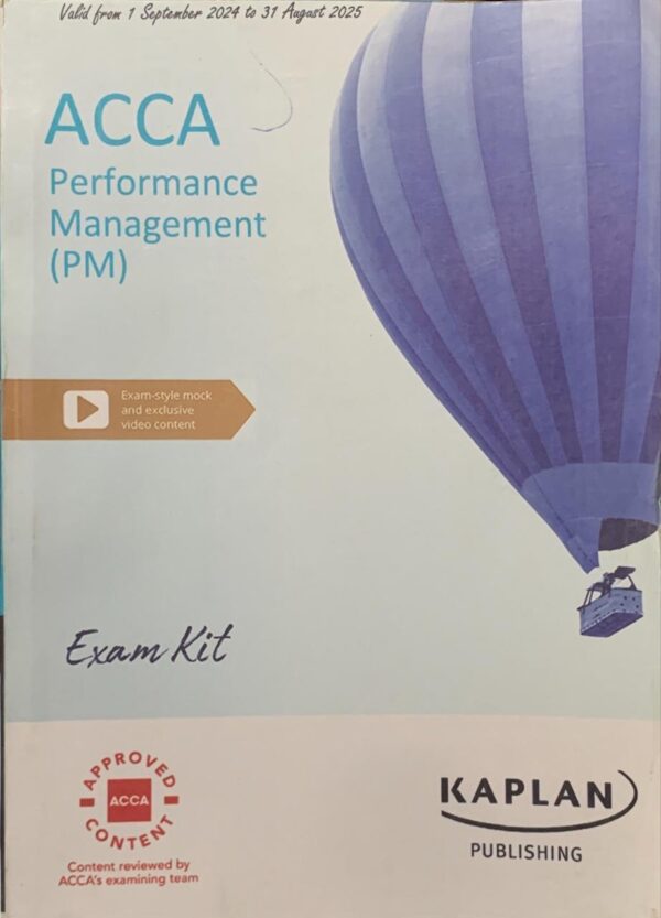 F5  PERFORMANCE MANAGEMENT  STUDY TEXT  KAPLAN PUBLISHING COMPANY
