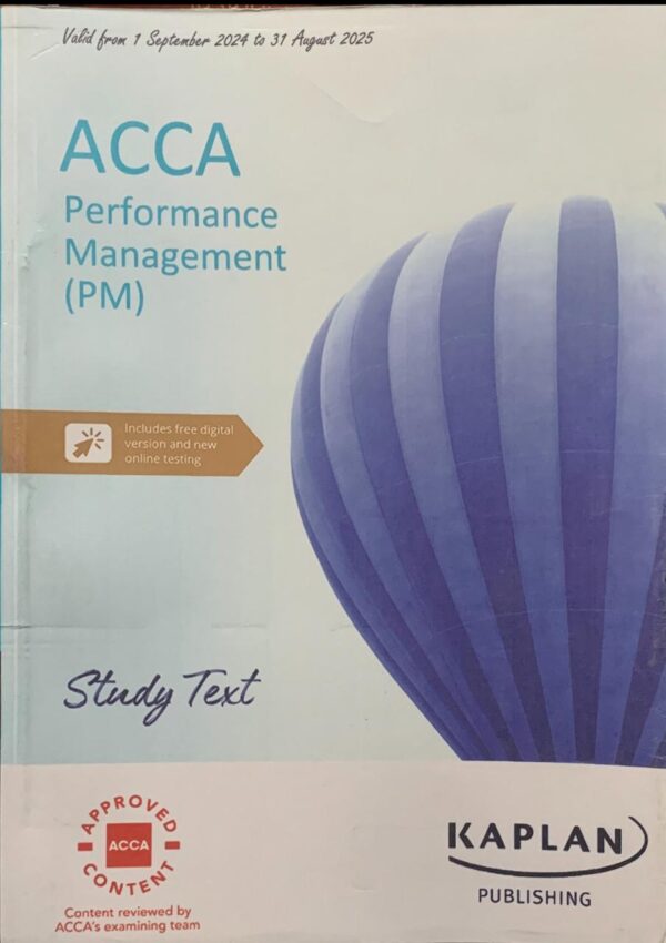 F5  PERFORMANCE MANAGEMENT  STUDY TEXT  KAPLAN PUBLISHING COMPANY