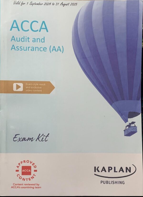 F8  AUDIT AND ASSURANCE  STUDY TEXT  KAPLAN PUBLISHING COMPANY