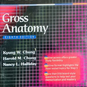 BRS  GROSS ANATOMY  SHORT TEXT BOOK OF ANATOMY EIGHTH EDITION  BY.NANCY L.HALIDAYL