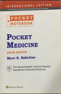POCKET MEDICINE SIXTH EDITION BY MARC S SATAINE